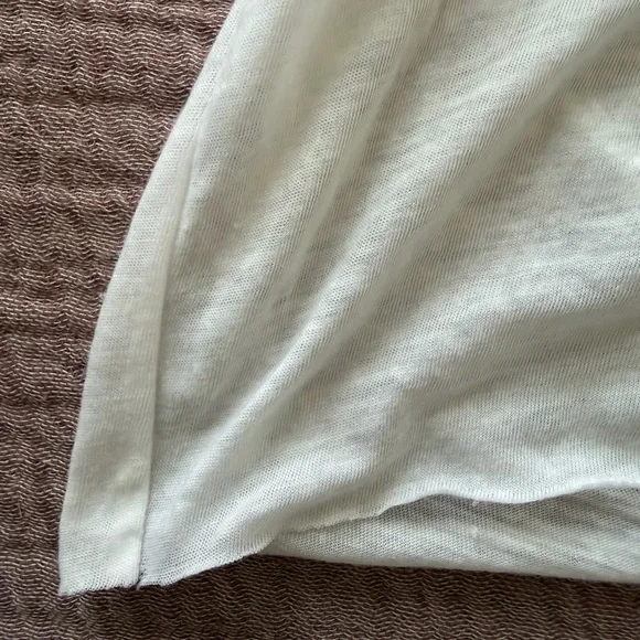 Helmut Lang White Draped Tank Top | Low back | Sleeveless | Size M - Picture 5 of 7